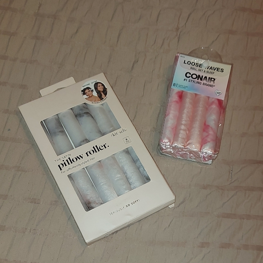 Hair Trends! Heatless Soft Pillow Rollers - 2 Sets